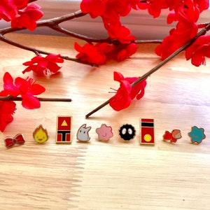 MINI Fantasy Pins | Kawaii Chibi Gold Hard Enamel Pin Kawaii Pin