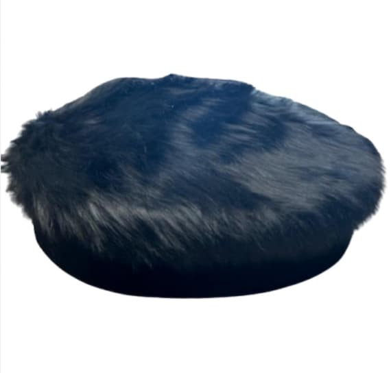 Vintage Kangol Furgora 504 Women's Black Faux