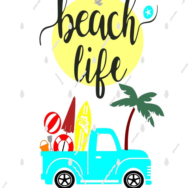 Beach Life SVG Download