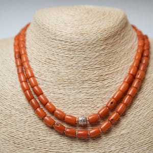 Classic coral necklace for everyday wear or special occasions