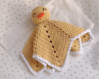 Whimsical Amigurumi Duck Blanket Crochet Pattern - Perfect Baby Lovey Project