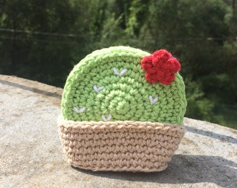 Cactus Coaster Set, Summer Drink Crochet Pattern, Crochet Set, Housewarming Gift