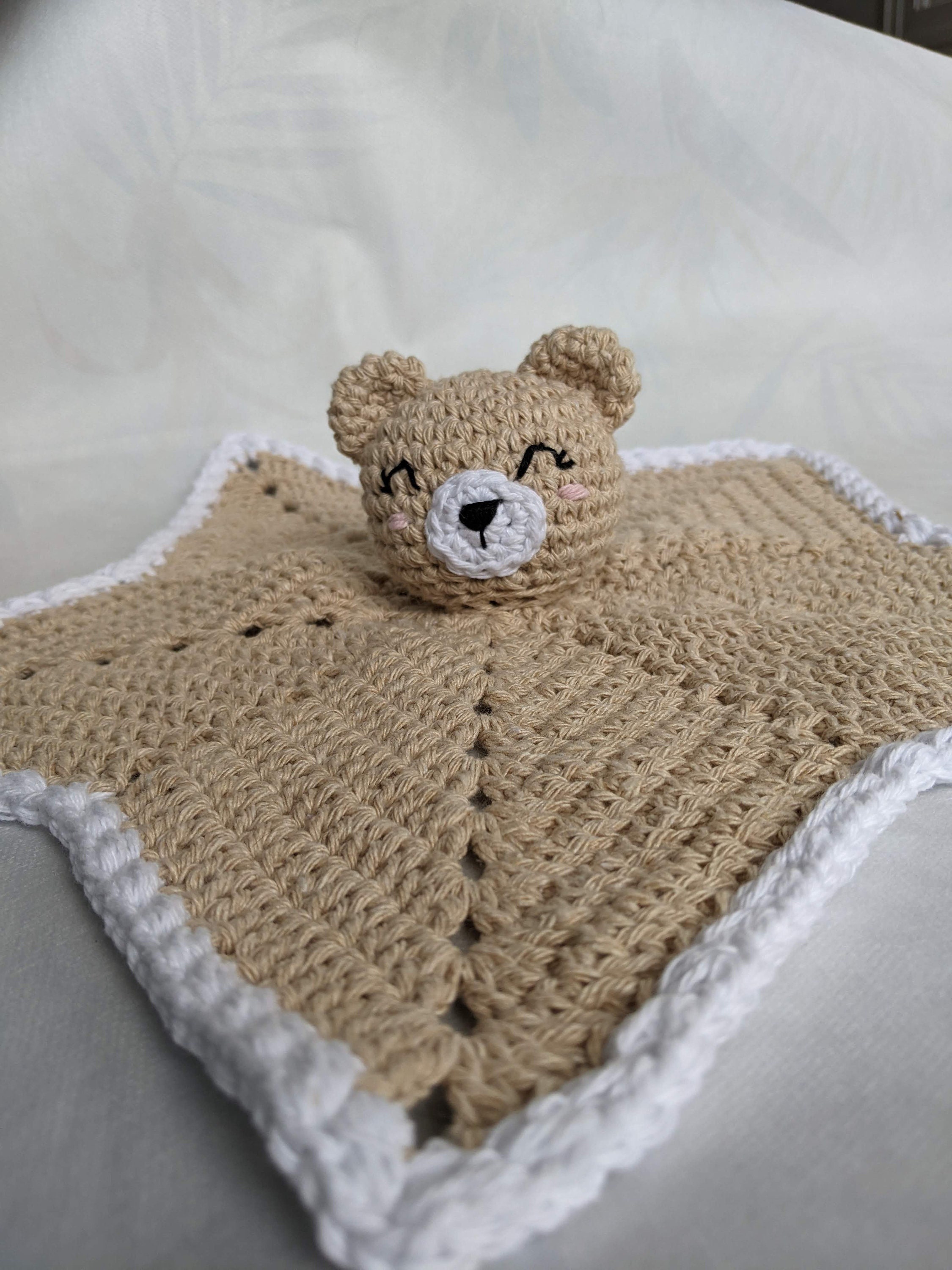 Crochet Bear Lovey Pattern Amigurumi Safety Blanket Baby Comforter Baby Lovey Blanket Etsy Canada