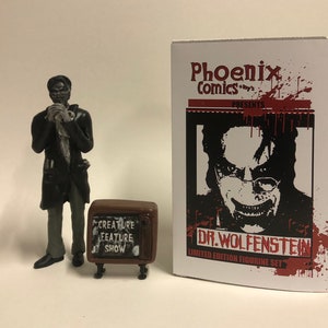 Dr.Wolfenstein Figurine set with Autographed Certificate of Authenticity