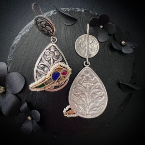 Boucles d&#39;oreilles tendance art contemporain