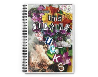 This Sucks Spiral Notebook: Blunt Design Journal