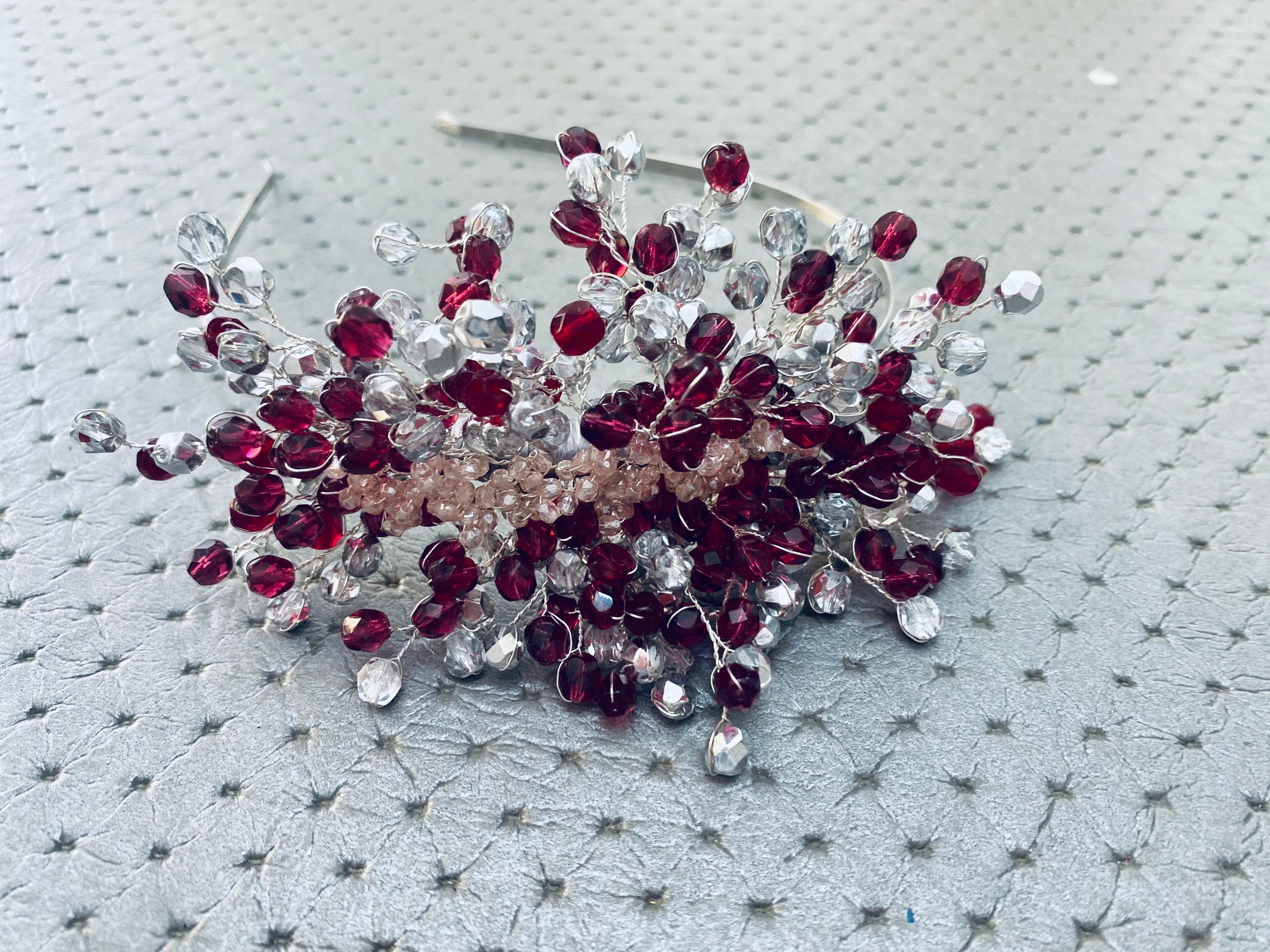 Jewel Headdress Jeweled Headdress Guest Headdress Wedding Etsy