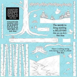 Woodlands Scene Builder digital stamp set, woodland critters scenes set of 30 digi stamps, png 300 dpi