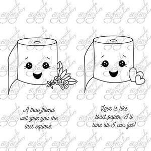 Toiletpapier vrienden, 300dpi png
