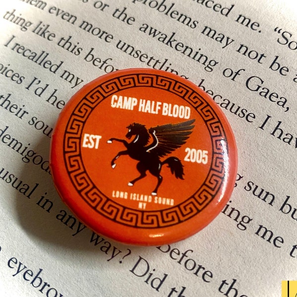 Camp Half Blood Pin / Button [ 1.25" Button ] | Bookstagram | YA Books | Riordanverse | Bookish | Bookstagram | PJO |