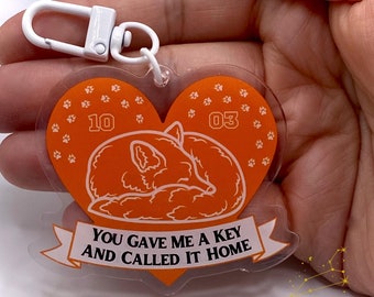 Llavero Zorro Durmiente de Andriel / AFTG / Neil Josten / Andrew Minyard / Kevin Day / The Foxhole Court / Queer / Bookish / BookTok / Bookish