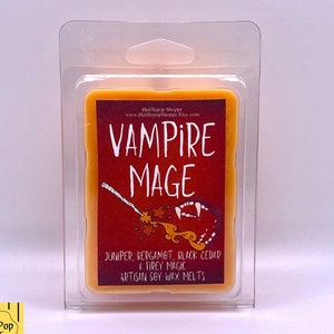 Vampire Mage Wax Melts: Black Cedar, Bergamot, & Juniper Berry | Snowbaz | Baz Pitch | Simon Snow | Carry On Rainbow Rowell | Fangirl