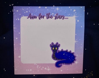 Cetus Constellation Sticky Notepad | Nessie Notepad | Astrology Notepad | Astronomy Notepad | Starseed | Galaxy Notes | Kawaii Stationary