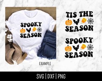 Spooky Season SVG, Halloween, Retro Groovy, Spooky Vibes, Pumpkin, Witches, Gnome | Instant Digital Download, Cut File, Svg Dxf Png
