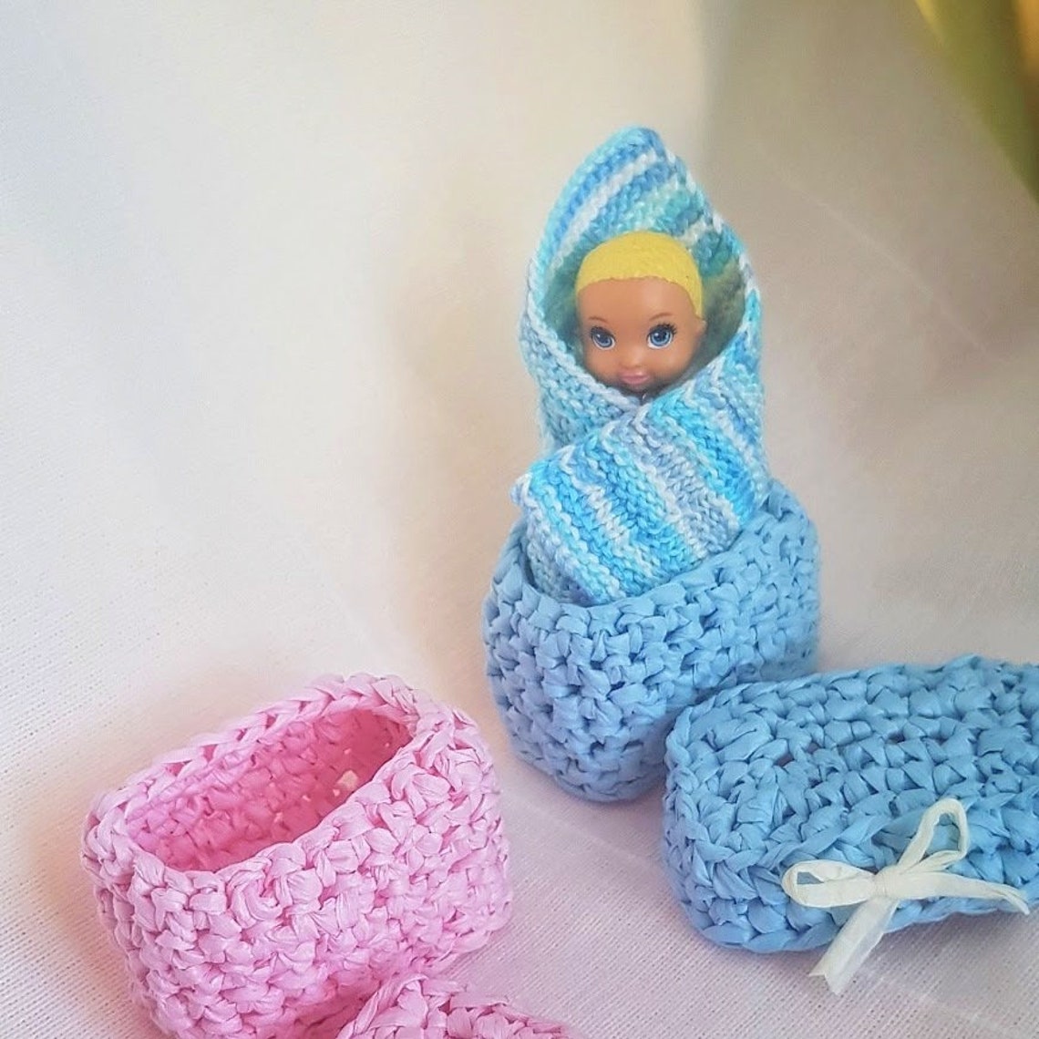 Baby Barbie doll onesie blanket box 2.5 inch doll mini Etsy