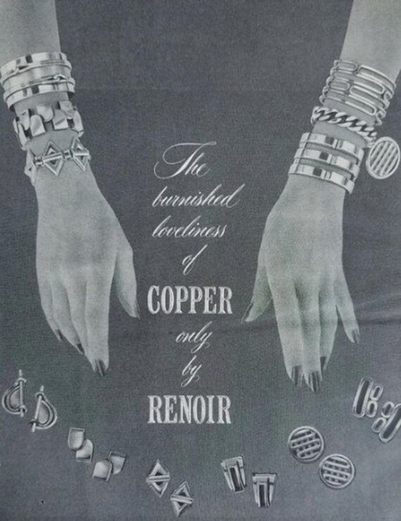 1950's RENOIR COIL DEMIPARURE - Signed Renoir Cop… - image 10