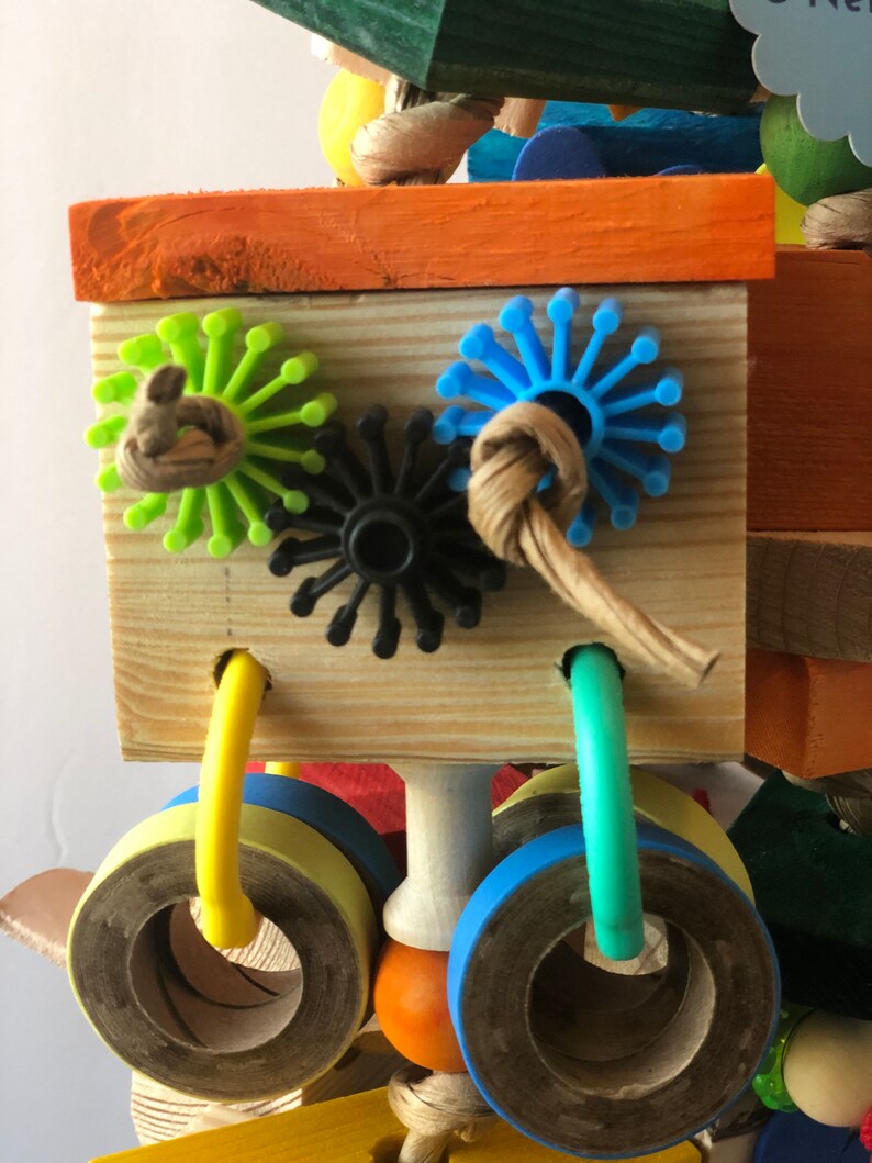 Pine Puzzler Parrot Toy for Large Birds Macaws Cockatoos Etsy