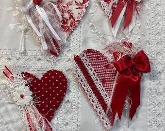 Padded Hearts For the Love of Red.