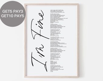 Bts I M Fine Etsy