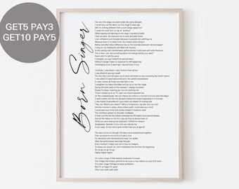 Born Singer Bts Etsy