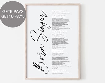 Born Singer Bts Etsy