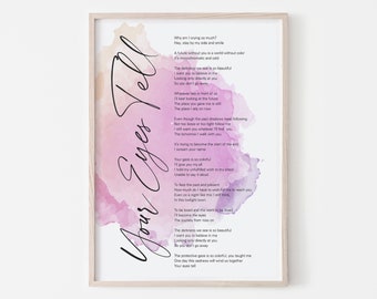 In Your Eyes Lyrics Etsy