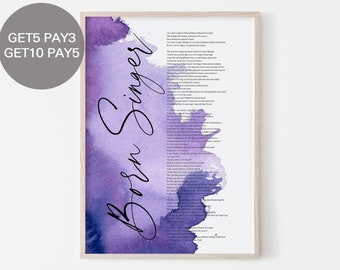Born Singer Bts Etsy