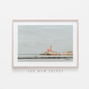 Lighthouse of Jeju Island, Korea Travel Landscape, (Digital Download), Photography Large Wall Art, Room Decor, Wall Hanging