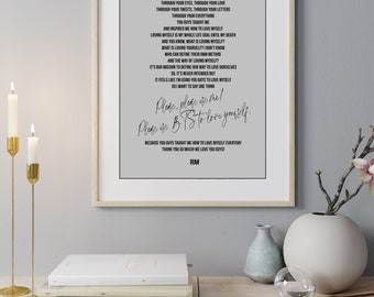 Bts Rm Kim Namjoon Speech Lyrics Prints Poster Digital Etsy Bts Rm Kim Namjoon Speech Lyrics Prints Poster Digital Etsy