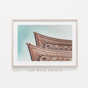 Gyeongbokgung Palace Seoul, Korea Travel Landscape, (Digital Download), Photography Large Wall Art, Room Decor, Wall Hanging