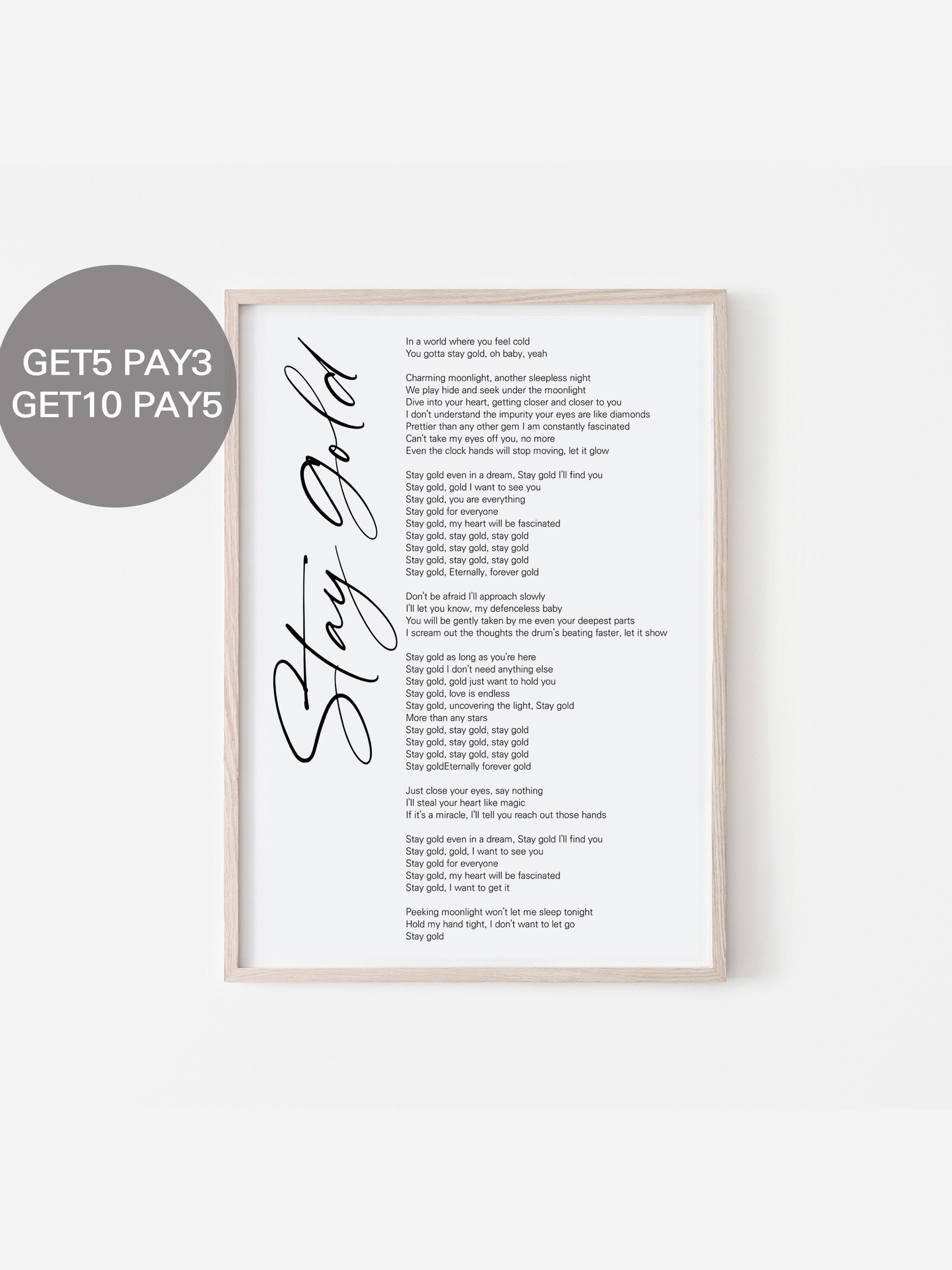 Bts Stay Gold Lyrics Prints Poster Digital Download Korean Etsy Bts Stay Gold Lyrics Prints Poster Digital Download Korean Etsy