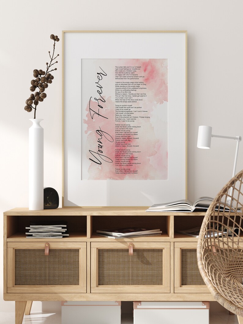 BTS Epilogue: Young Forever Lyrics Prints Poster digital | Etsy