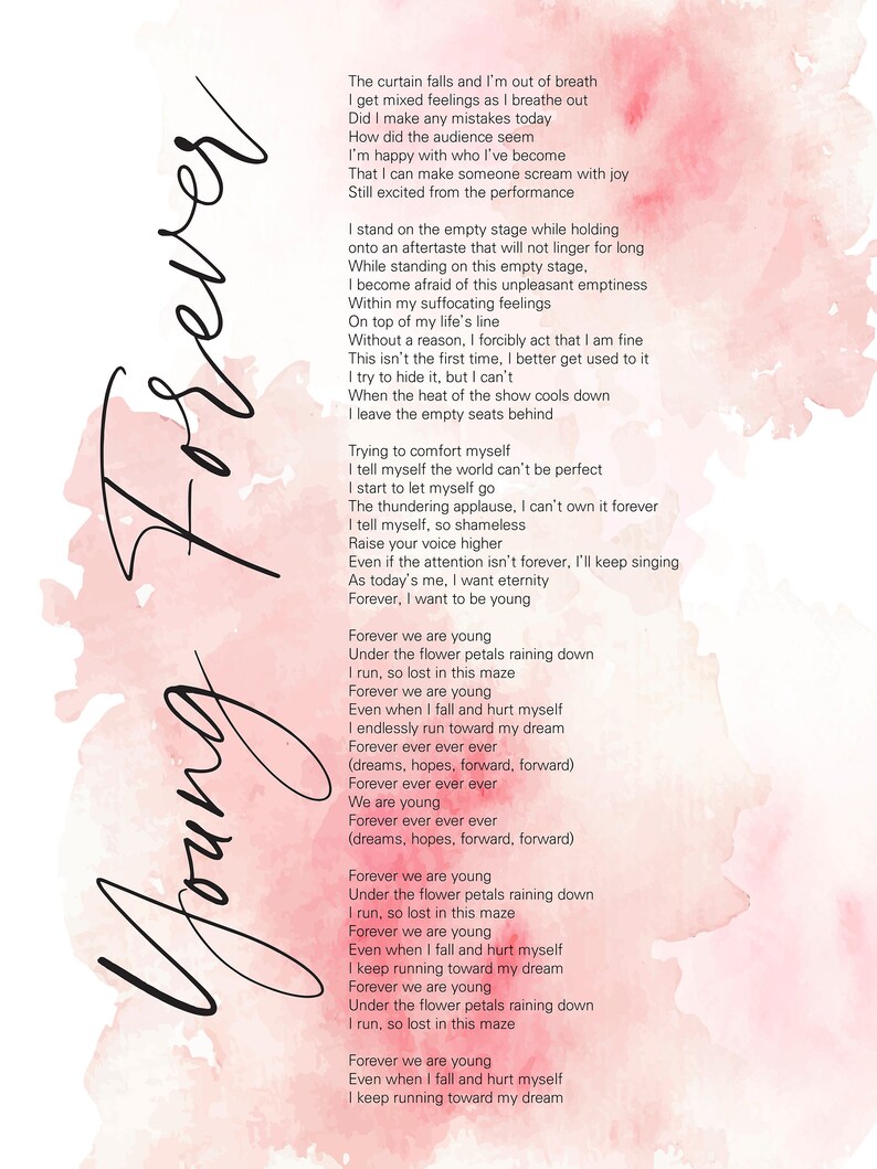 Forever Young Bts English Lyrics