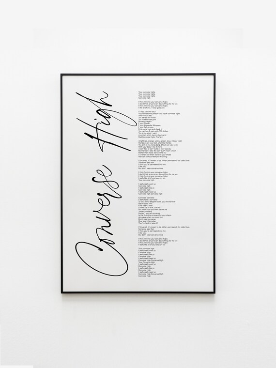 BTS Converse High Lyrics Prints Poster digital Download - Etsy Australia BTS Converse High Lyrics Prints Poster digital Download - Etsy Australia