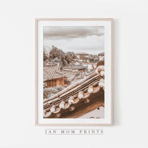 Hanok Village Seoul, Korea Travel Landscape, (Digital Download), Photography Large Wall Art, Room Decor, Wall Hanging