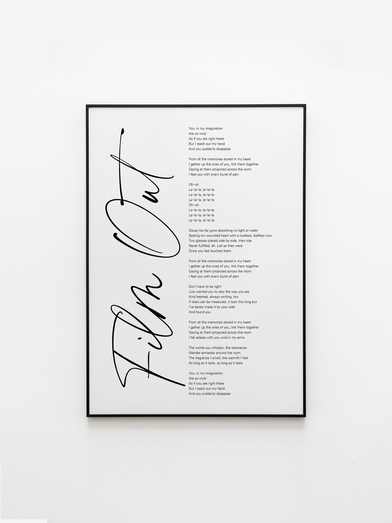 BTS Film Out Lyrics Prints Poster Digital Download Korean