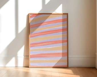 Handgemalte Kunst mit kleinem Zitat, Wand Kunst Druck, Sofortiger digitaler Download, A4/A3/A2, bedruckbar, Haus, Büro, Schlafzimmer