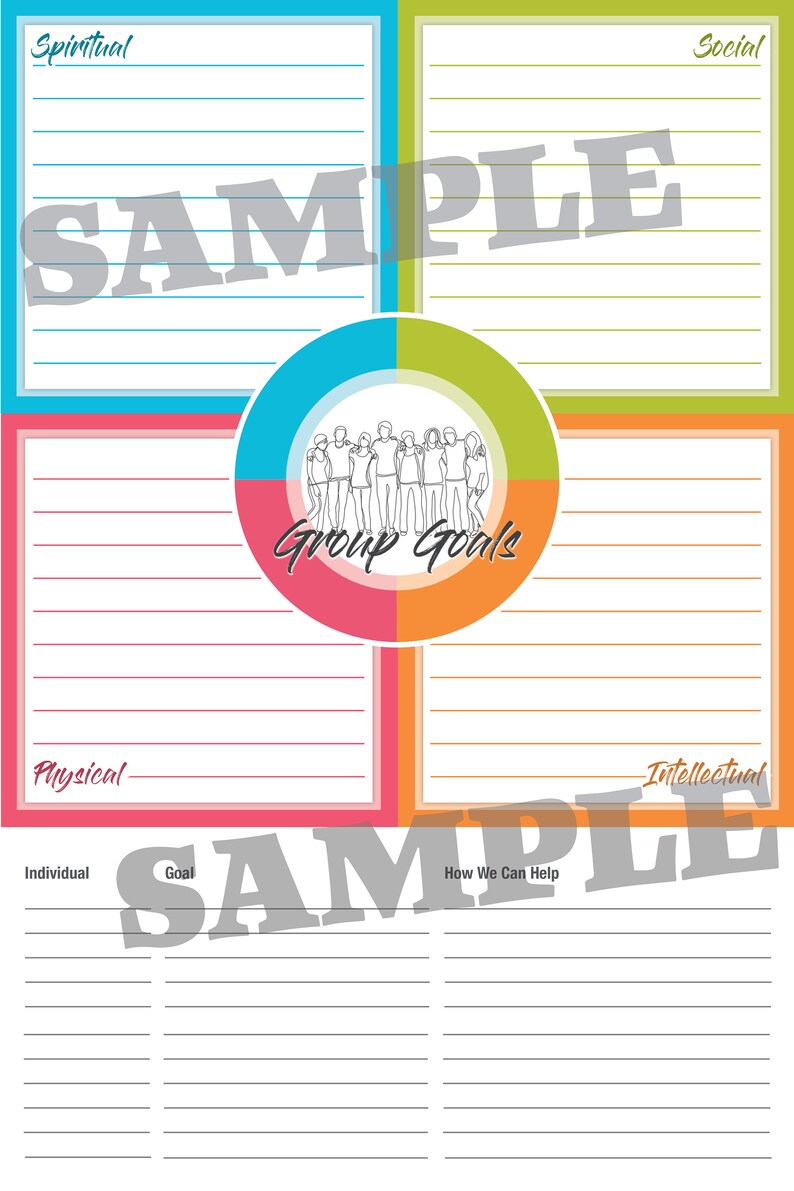 Lds Youth Goals Printable