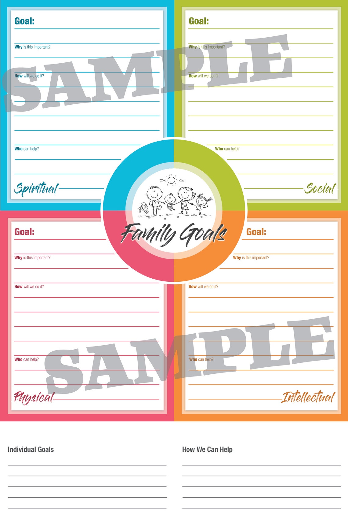LDS Youth Goal-setting Posters (6 Printable Pdfs), for the Strength of Youth 2020, Family ...