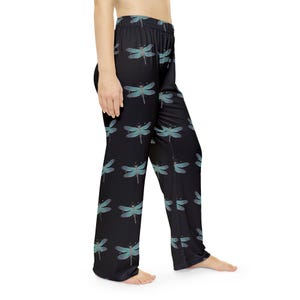 Dragonfly Pajama Pants | Watercolor Print Lounge Sleepwear image 7