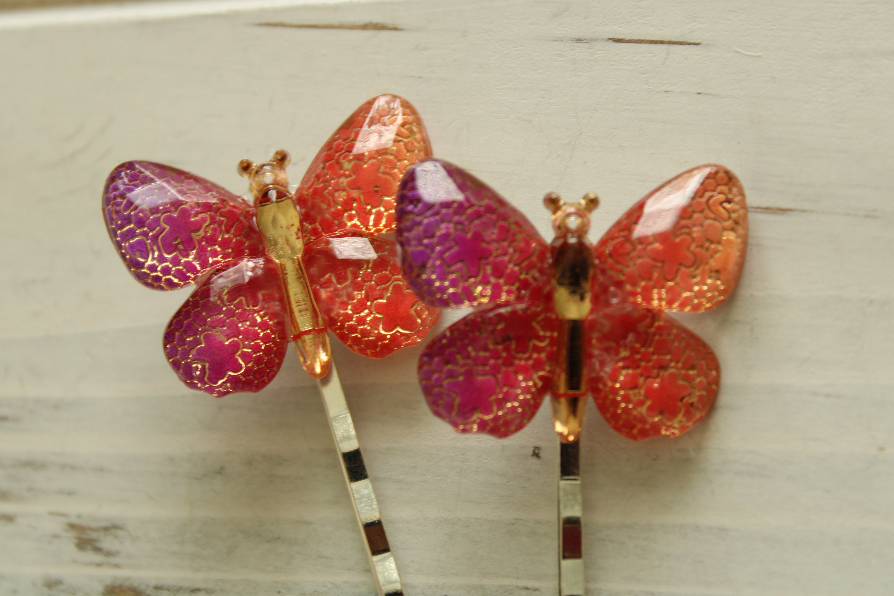 Butterfly Hair Pins Butterfly Hair Accessories Butterfly Etsy