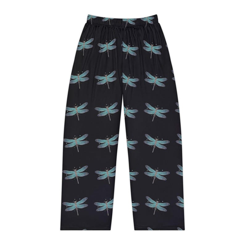 Dragonfly Pajama Pants | Watercolor Print Lounge Sleepwear image 3