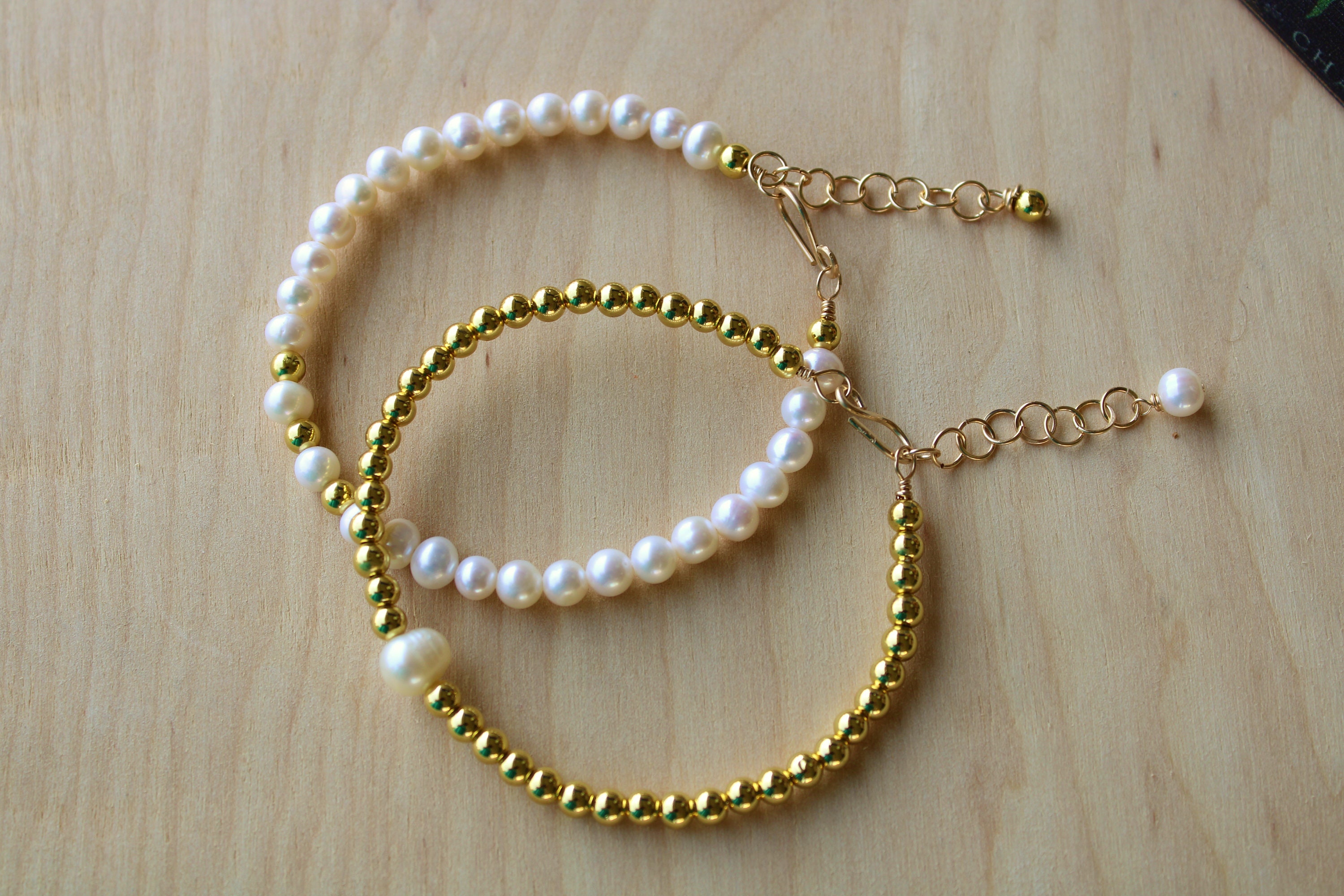 Pearl Bracelets Freshwater Pearls Bracelet for Women 14k Etsy