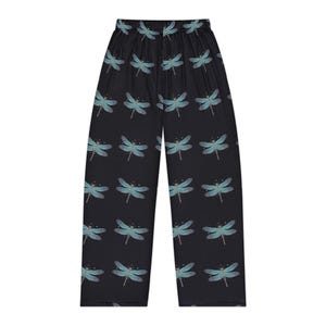 Dragonfly Pajama Pants | Watercolor Print Lounge Sleepwear image 4