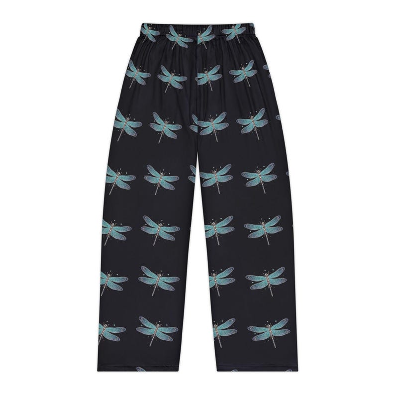 Dragonfly Pajama Pants | Watercolor Print Lounge Sleepwear image 4