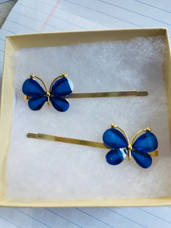 Bartosi Schmetterling Haarspangen Set – 6 Stück, Blau, Für Hochzeit, Party & Täglichen Style