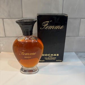 Vintage MARCEL ROCHAS FEMME Eau de Toilette 3.4oz  2004 Discontinued Version