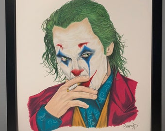 ジョーカー - ホアキン・フェニックス - 絵（印刷） - Etsy 日本