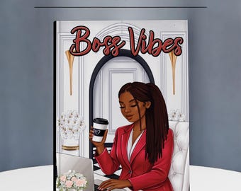 Lined Journal for Black Women – Affirmation Writing Notebook with Hardcover Art Cover- Writing Notebook with Custom Spine-Hardcover Journal