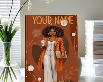 Personalized Afrocentric Journal: Chic Black Woman Empowerment Notebook